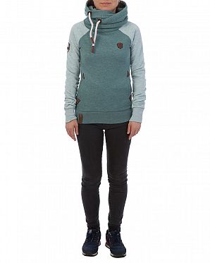 Толстовка женская с капюшоном Naketano So ein Otto IV Grun