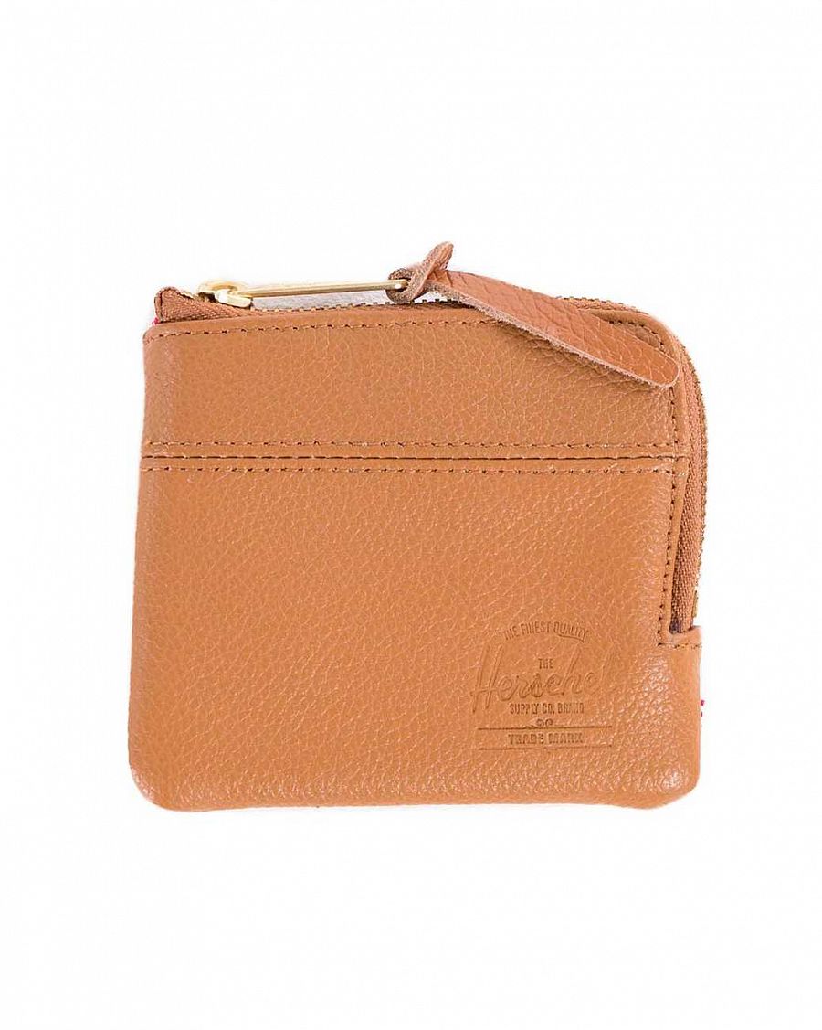 Кошелек кожаный Herschel Johnny Leather w Card Slots Leather Tan отзывы