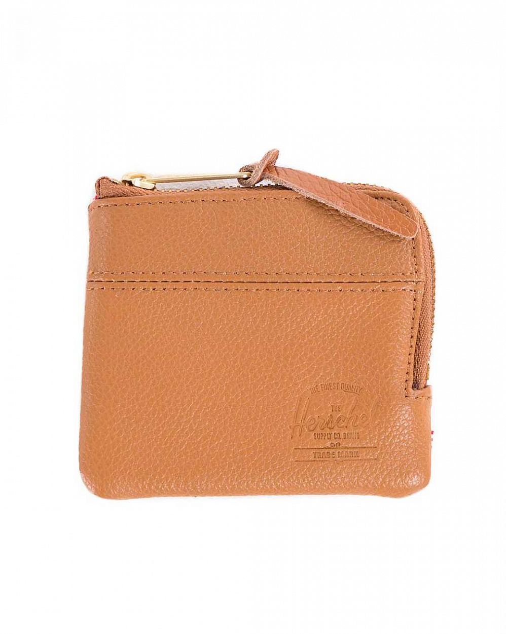 Кошелек кожаный Herschel Johnny Leather w Card Slots Leather Tan отзывы