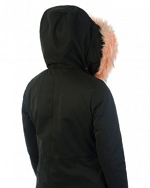 Парка демисезонная водоотталкивающая на меху Urban Classics Peached Teddy Black