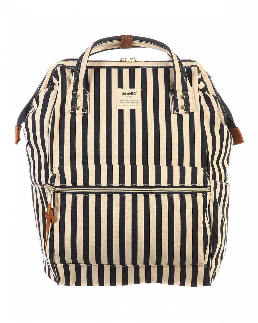 Рюкзак из водостойкой плотной джинсовой ткани с двумя ручками Anello Japan Stripe Navy отзывы Рюкзак из водостойкой плотной джинсовой ткани с двумя ручками Anello Japan Stripe Navy отзывы