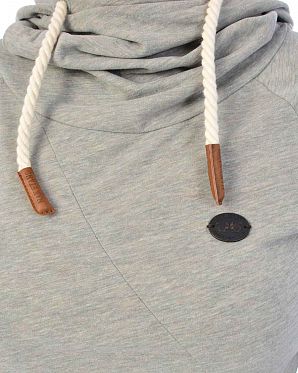 Лонгслив женский с капюшоном Naketano Mandy Gun Smoke Grey Лонгслив женский с капюшоном Naketano Mandy Gun Smoke Grey