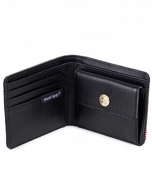 Кошелек Herschel Hank + Coin Leather Black Pebble Кошелек Herschel Hank + Coin Leather Black Pebble