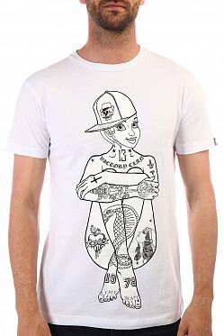 Футболка мужская Rum Knuckles Lady X White Футболка мужская Rum Knuckles Lady X White