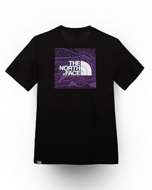 Футболка мужская The North Face Red Box Black Purple Футболка мужская The North Face Red Box Black Purple
