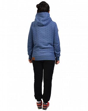 Толстовка женская с капюшоном Naketano Extraordinar Blue Mel Толстовка женская с капюшоном Naketano Extraordinar Blue Mel