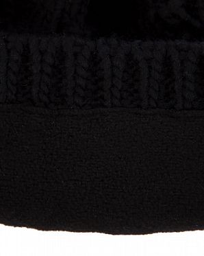 Шапка с помпоном зимняя женская Канада KyiKyi Classic Faux Fur Black Multi