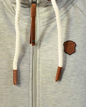 Толстовка женская с капюшоном Naketano Blonder Engel Grey Blue Толстовка женская с капюшоном Naketano Blonder Engel Grey Blue