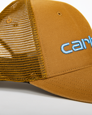 Бейсболка сетка Carhartt Style # 101195 Canvas Mesh-Back Logo Graphic Cap Tan