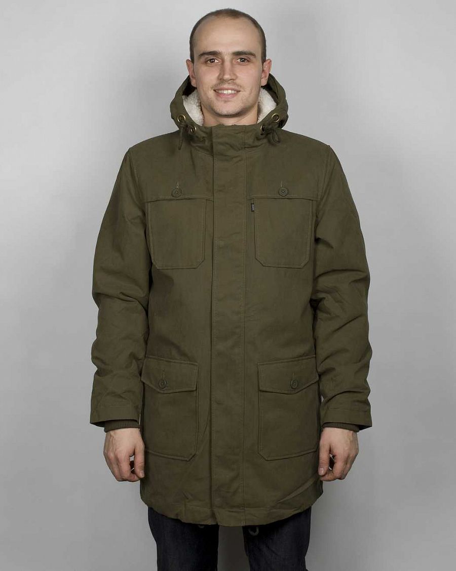 Парка мужская на меху Wesc Bastian Parka Green отзывы