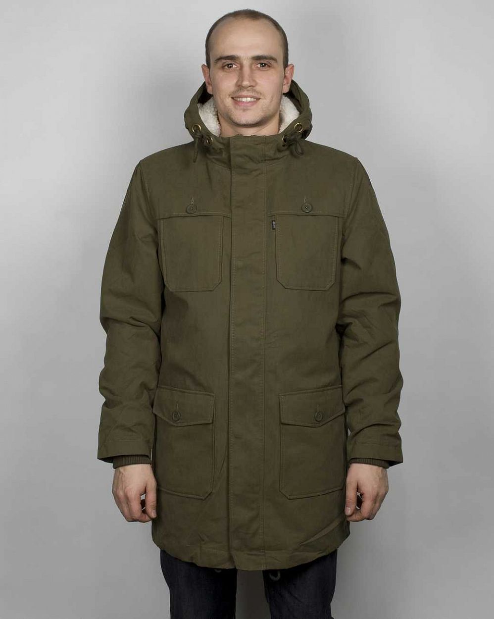 Парка мужская на меху Wesc Bastian Parka Green отзывы