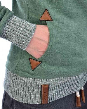 Толстовка женская с капюшоном Германия Naketano The Dark Sides Pine Green Melange