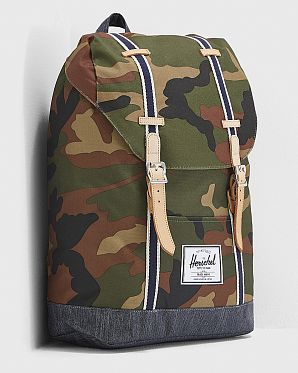 Рюкзак с отделением для 15 ноутбука Herschel Retreat Woodcamo Denim Рюкзак с отделением для 15 ноутбука Herschel Retreat Woodcamo Denim