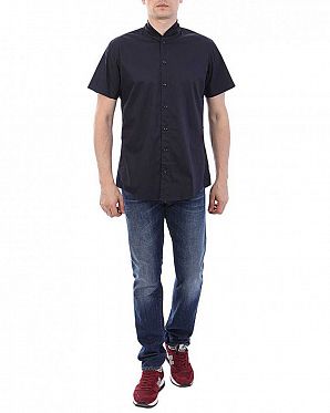 Рубашка мужская с коротким рукавом Publish Brand USA Road Navy Рубашка мужская с коротким рукавом Publish Brand USA Road Navy