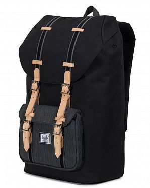 Рюкзак водоотталкивающий большой с отделом для 15 ноутбука Herschel L. America Black DENIM Рюкзак водоотталкивающий большой с отделом для 15 ноутбука Herschel L. America Black DENIM