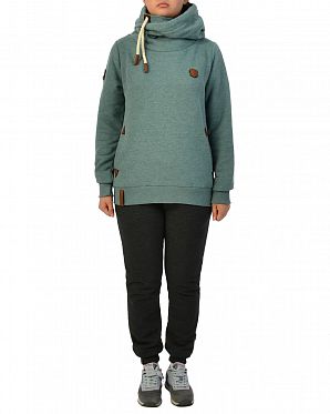 Толстовка женская с капюшоном Германия Naketano Darth Stormy Sea Mel Толстовка женская с капюшоном Германия Naketano Darth Stormy Sea Mel