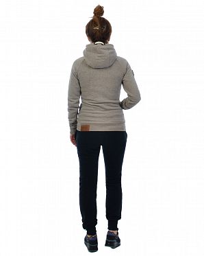 Толстовка женская на молнии с капюшоном Naketano Brazzo Djubre Melange