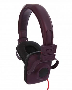 Наушники с микрофоном проводные складные WeSC Maraca On Ear Headphones Raisin