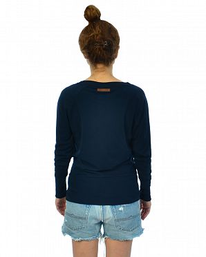 Толстовка легкая женская свитшот Naketano Groupie VIII Dark Blue