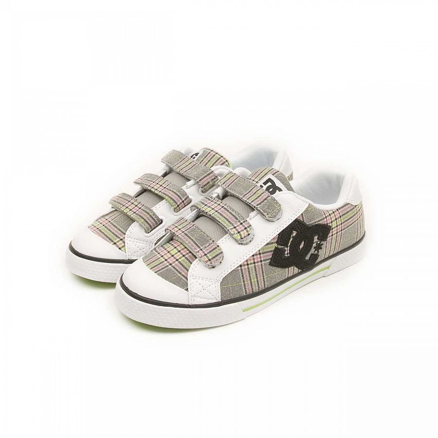 Кеды женские на липучке DC Shoes Chelsea V White Soft Lime отзывы