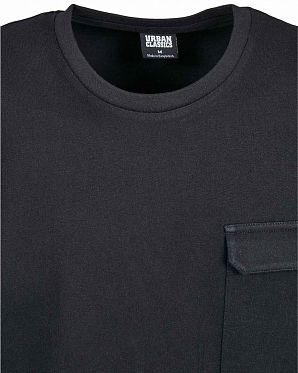 Футболка мужская с карманом Urban Classics Black Футболка мужская с карманом Urban Classics Black