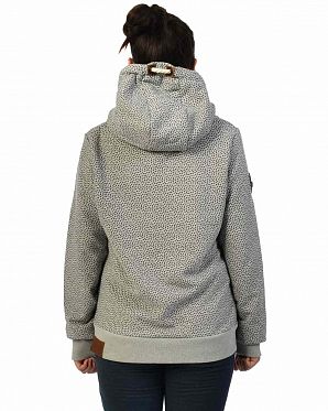 Толстовка женская с капюшоном Naketano Pavian Grey Melange Толстовка женская с капюшоном Naketano Pavian Grey Melange