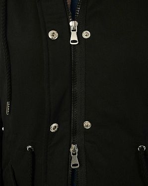 Парка демисезонная водоотталкивающая на меху Urban Classics Peached Teddy Black