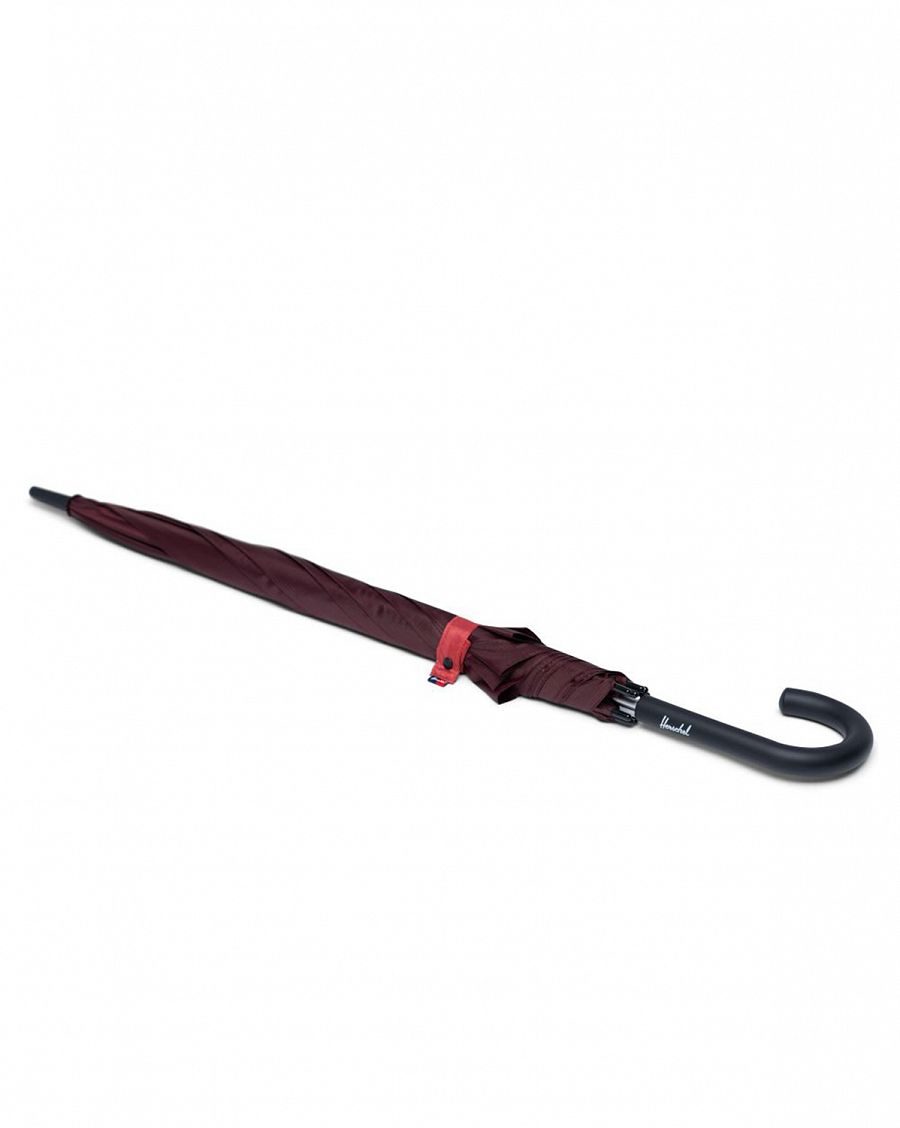Зонт классический облегченный крючок-ручка Herschel Supply Co Single Stage Plum Mineral Red отзывы