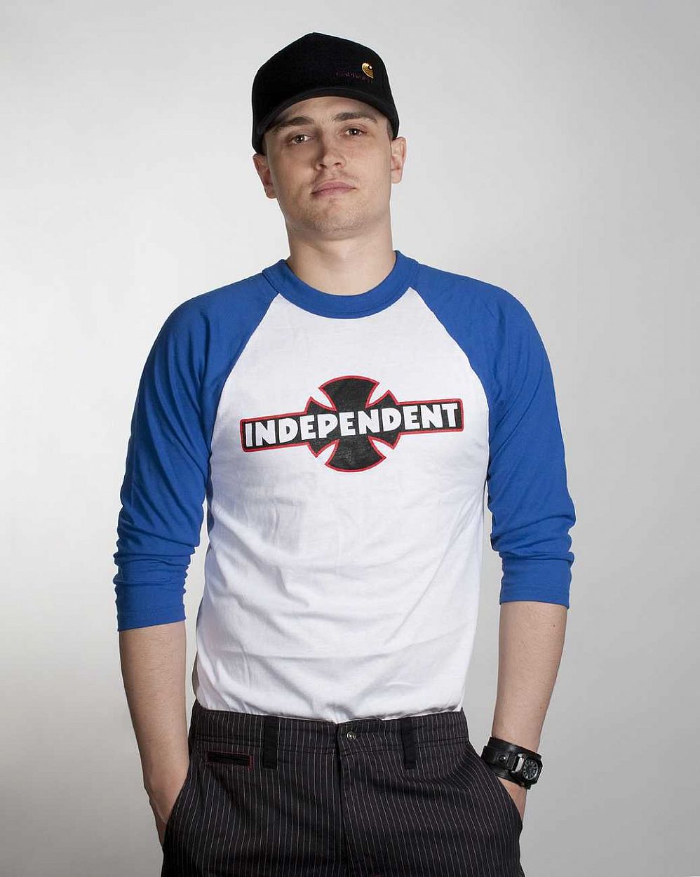 Футболка Independent B/C 3quarter Wht/royal отзывы