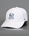Бейсболка '47 Brand MVP New York Yankees MVPSP17WBP WHITE Silver отзывы