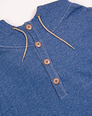 Толстовка мужская с капюшоном Iriedaily Bricster Hoody Blue Mel Толстовка мужская с капюшоном Iriedaily Bricster Hoody Blue Mel
