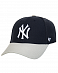 Бейсболка '47 Brand MVP New York Yankees B-MVP17WBV 2Tone Grey Navy отзывы