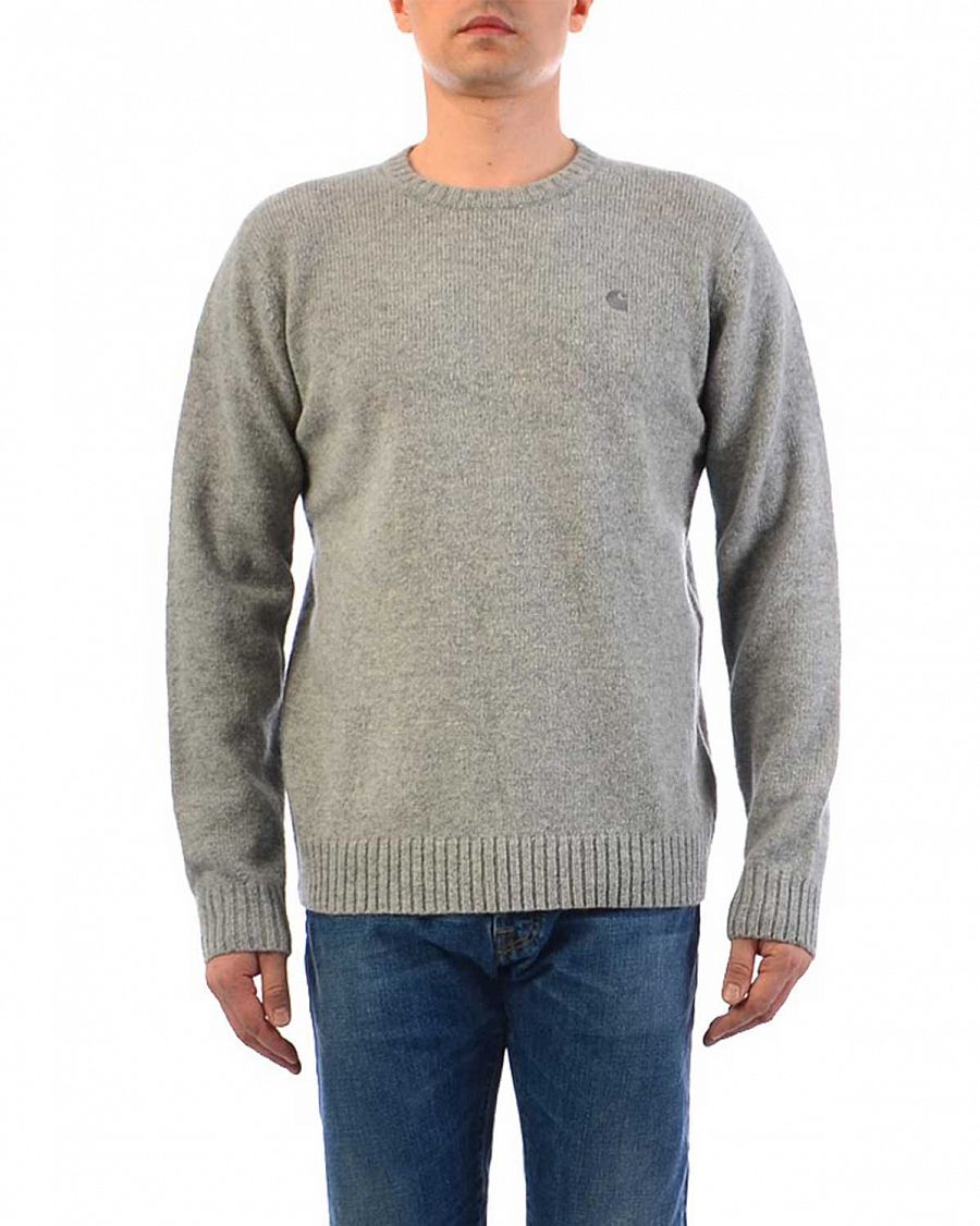 Свитер мужской 100% шерсть WIP University Sweater Grey отзывы