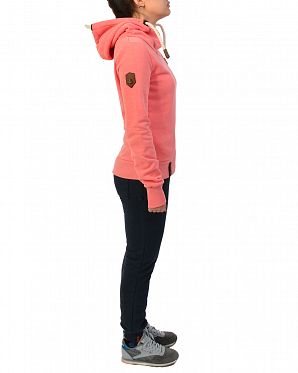 Толстовка женская с капюшоном Naketano Schmierlappen IX Coral Red Толстовка женская с капюшоном Naketano Schmierlappen IX Coral Red