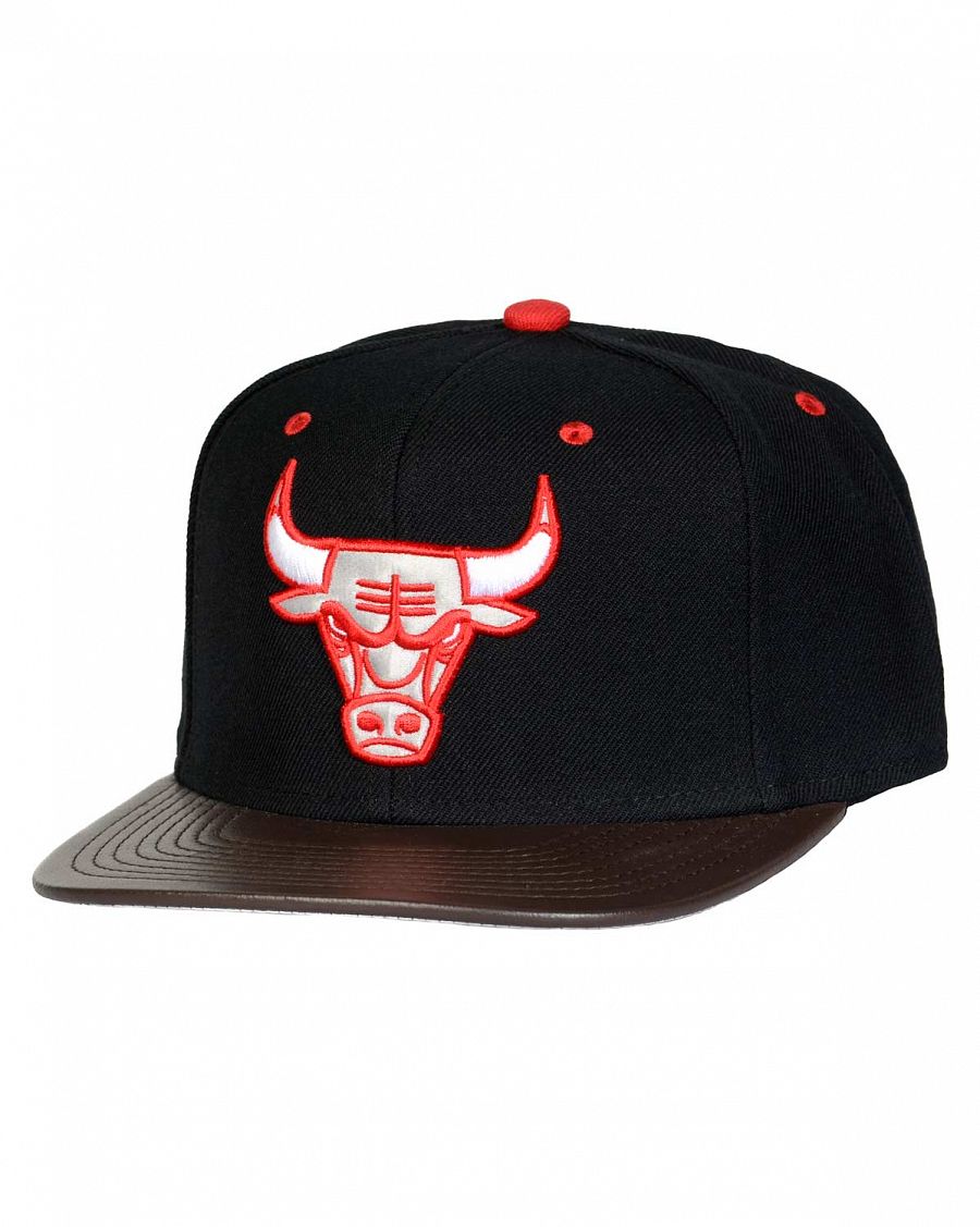 Бейсболка с прямым козырьком Mitchell and Ness LEGACY Chicago Bulls Legacy Black отзывы