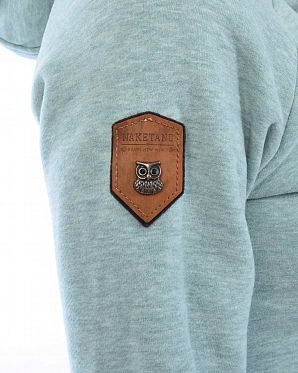 Толстовка женская на молнии с капюшоном Naketano Brazzo Jeck Wiederkauer Grun Mel