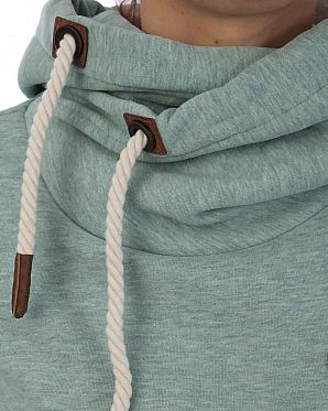 Толстовка женская с капюшоном Naketano Darth Wiederkauer Green