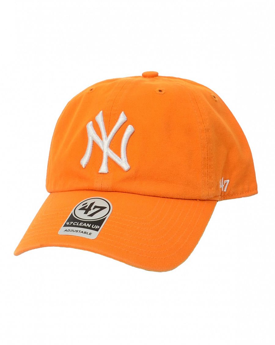 Бейсболка классическая с изогнутым козырьком '47 Brand Clean Up New York Yankees Vibrant Orange отзывы