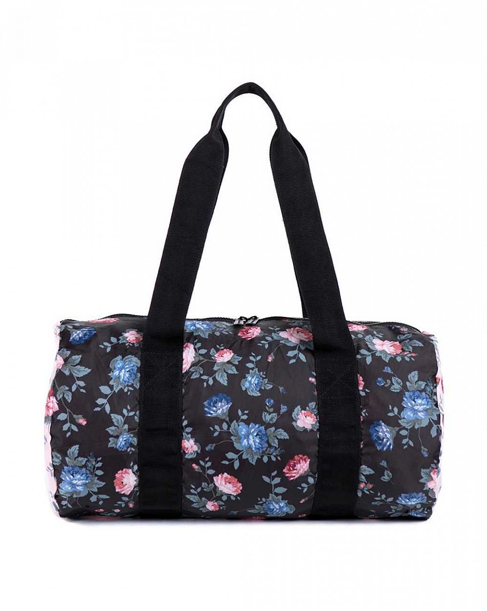 Сумка складная Herschel Packable Duffle Bag Black Floral Pink Floral отзывы