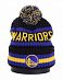 Шапка с помпоном на флисе '47 Brand NBA Golden State Warriors Black Yellow