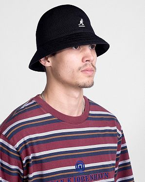 Панама летняя бесшовная Kangol K2094ST TROPIC CASUAL Black Панама летняя бесшовная Kangol K2094ST TROPIC CASUAL Black