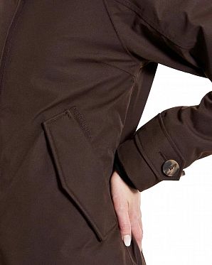 Водонепроницаемая парка женская Didriksons Luna Chocolate