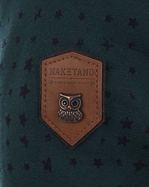 Толстовка женская с капюшоном Naketano Darthovic Dirty Green Star