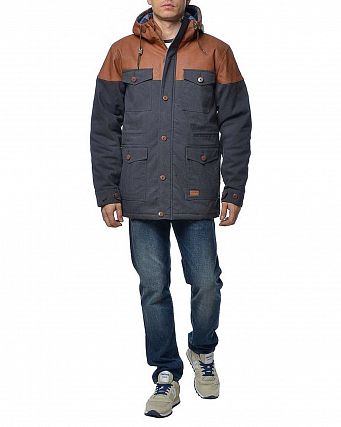Куртка водоотталкивающая утепленная Iriedaily Dock 36 Navy