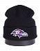 Шапка с подворотом '47 Brand NFL Baltimore Ravens Black отзывы