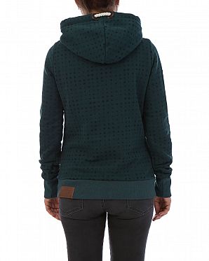 Толстовка женская с капюшоном Naketano Darthovic Dirty Green Star