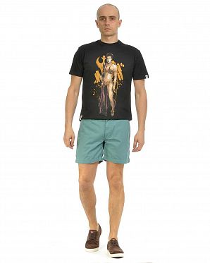 Шорты мужские Knowledge Cotton Apparel Chino ShortTurquoise