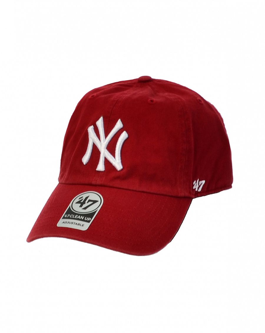 Бейсболка классическая с изогнутым козырьком '47 Brand Clean Up New York Yankees Razor Red отзывы