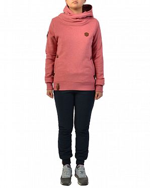 Толстовка женская с капюшоном Naketano Schickobello IV Foggy Rose Melange
