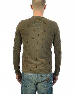 Футболка лонгслив мужская Naketano Path Of The Dark Side Heritage Anthracite Футболка лонгслив мужская Naketano Path Of The Dark Side Heritage Anthracite